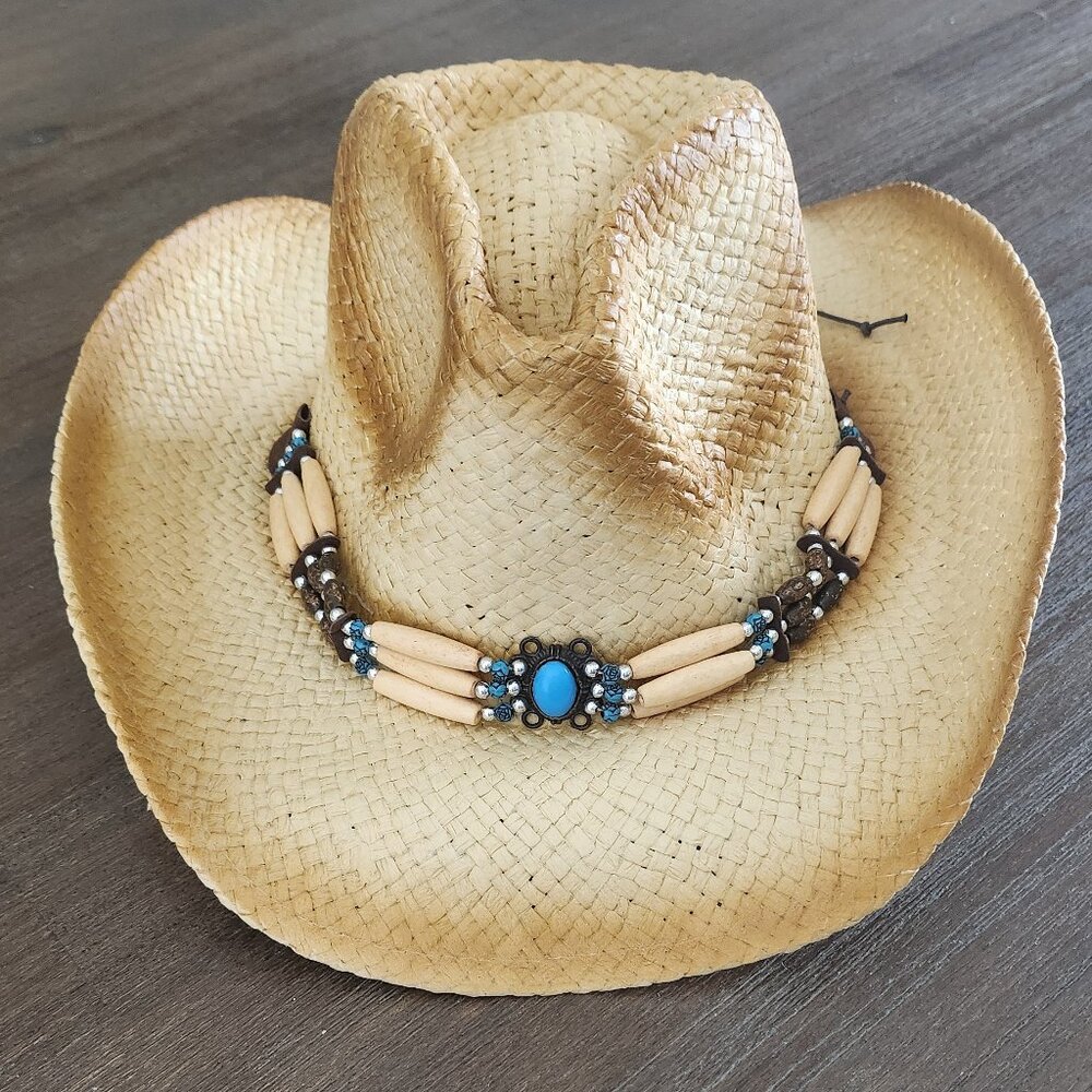 Straw Cowboy Hat O/S